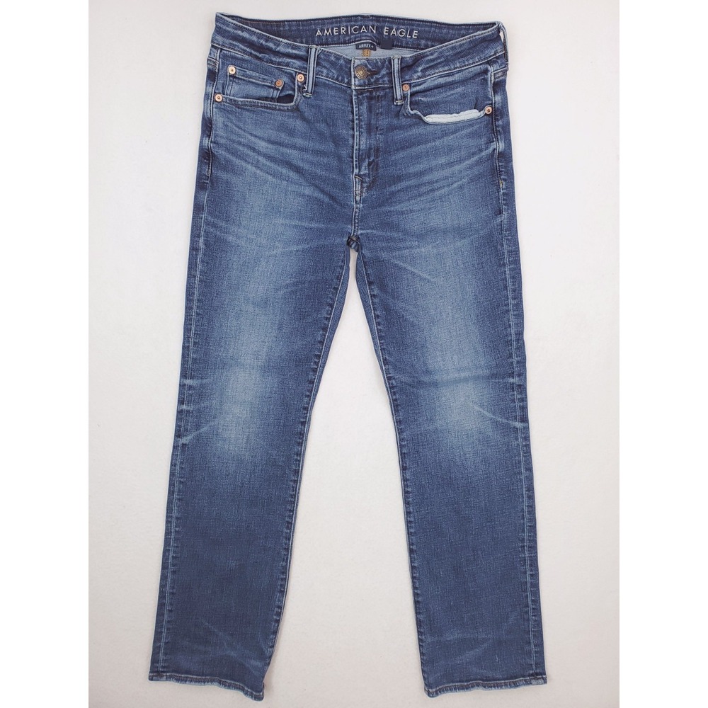 American Eagle Jeans Mens 32x32 Blue Original Bootcut Stretch Denim Y2K Whiskers